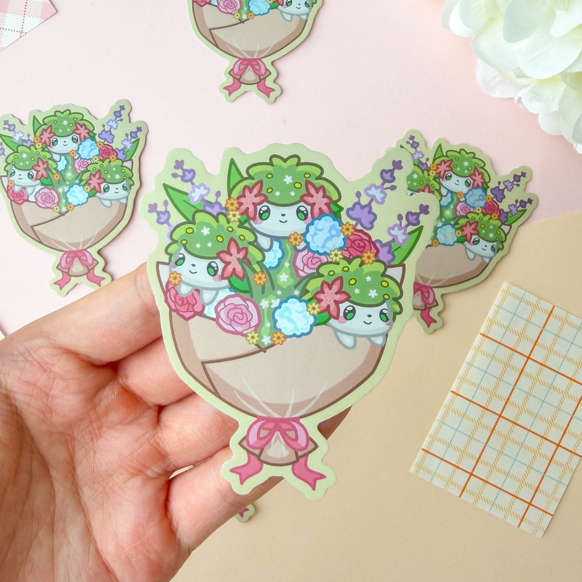Shaymin Flower Bouquet Sticker