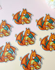 Fire Dragon Big & Little Sticker