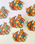 Fire Dragon Big & Little Sticker