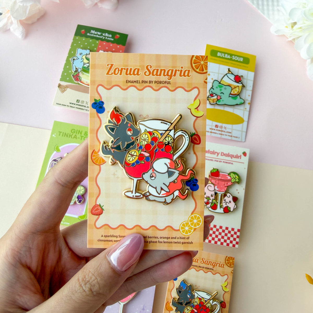 Zorua Sangria Pin