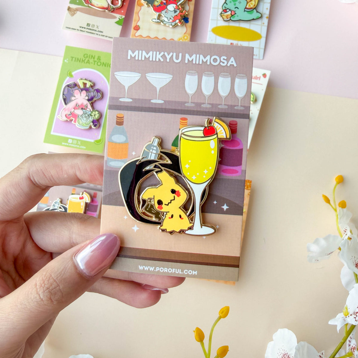 Mimikyu Mimosa Pin