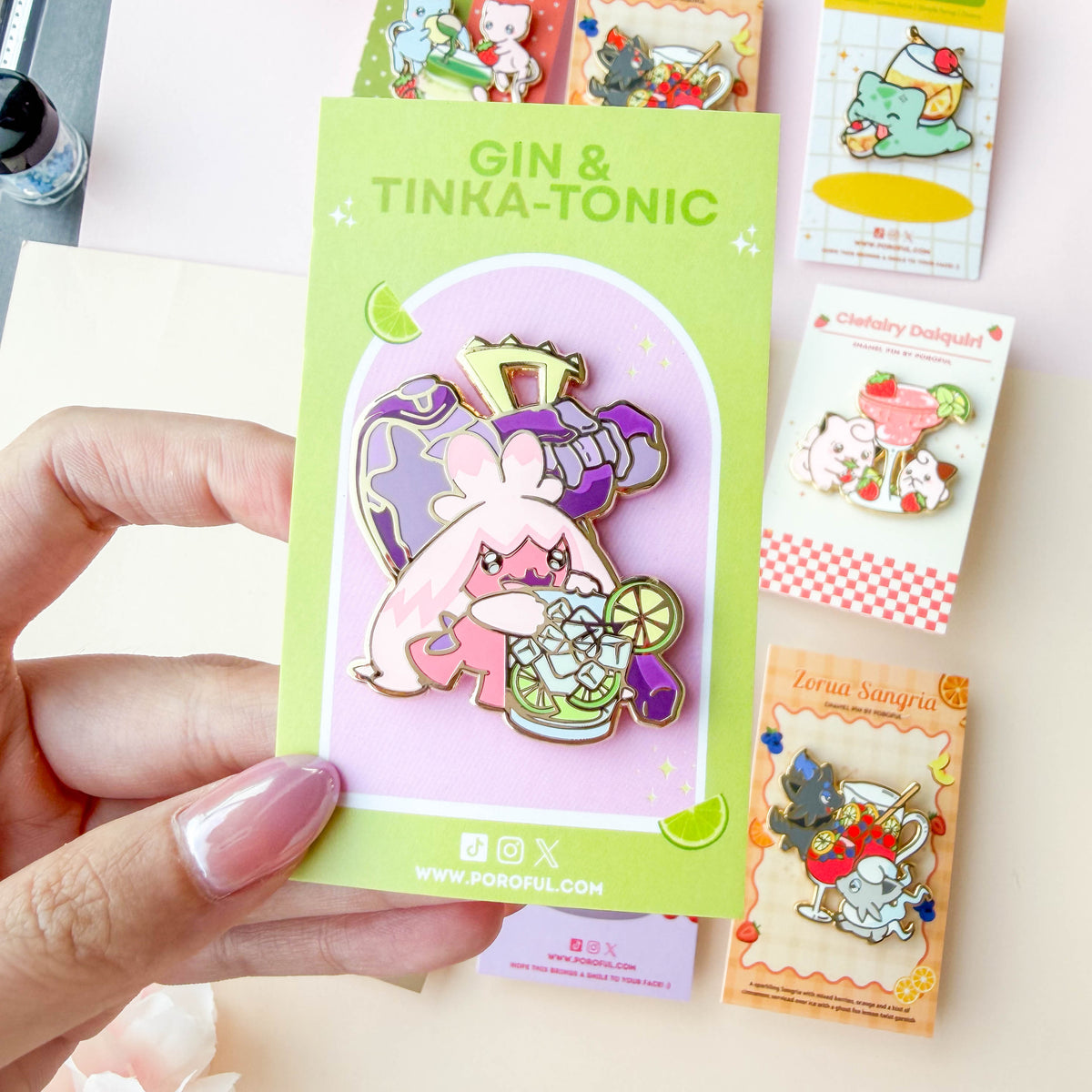 Pokedrinks Pin Set