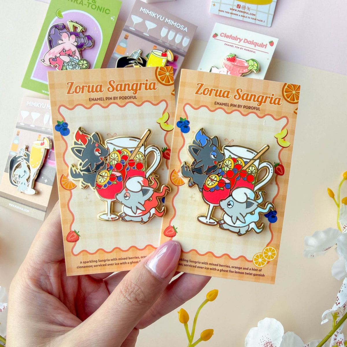 LIMITED SHINY* Zorua Sangria Pin