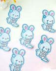 Stressed Bunny Sticker