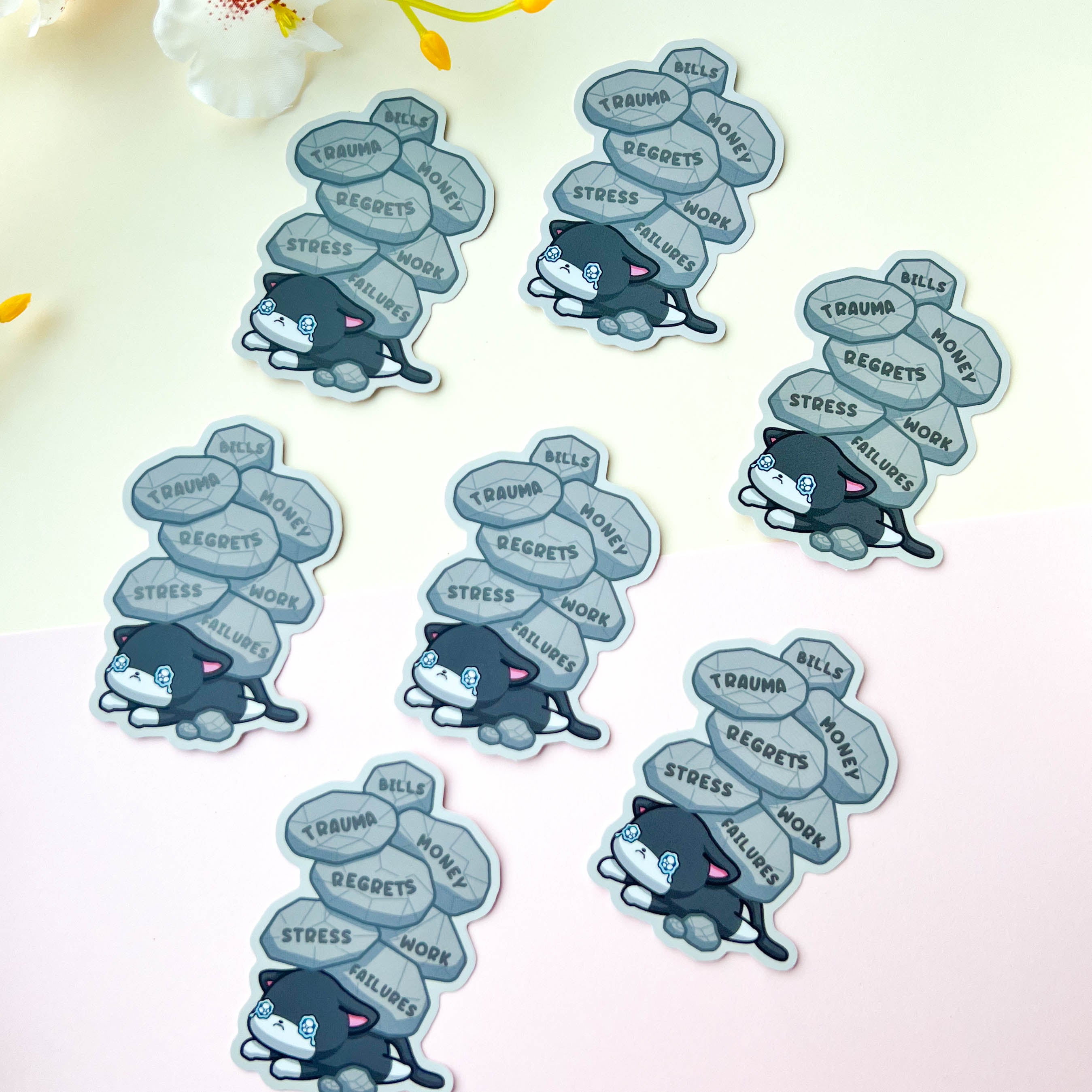 Overwhelmed Sticker – Poroful