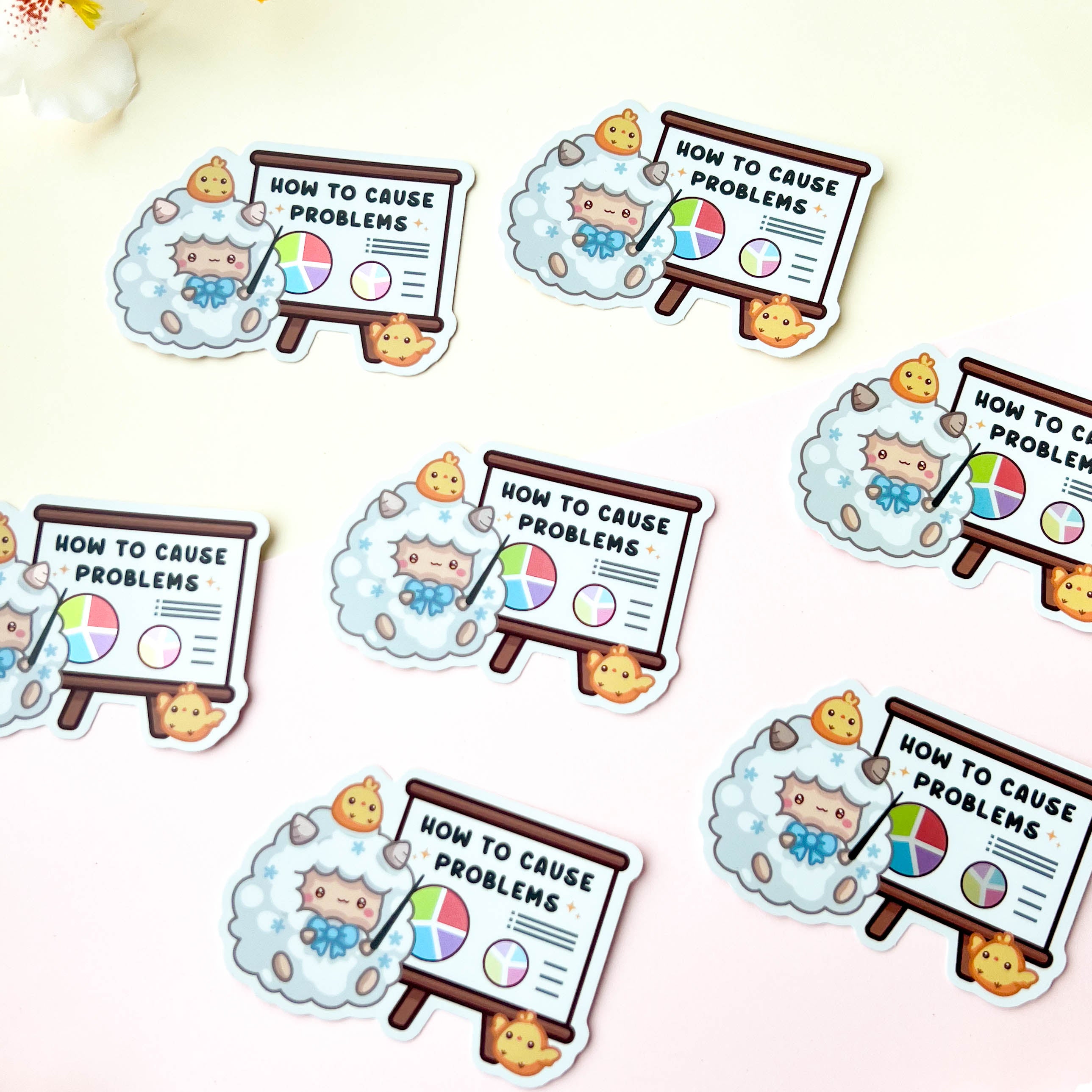 How To Cause Problems Sticker – Poroful