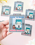 Born To Relax Forced To Work Sticker