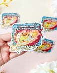 Running Away From My Problems Sticker