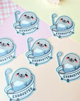 Exhausted Seal Sticker