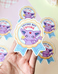 Crying But Trying Sticker