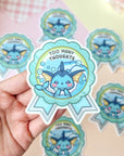 Too Many Thoughts Sticker