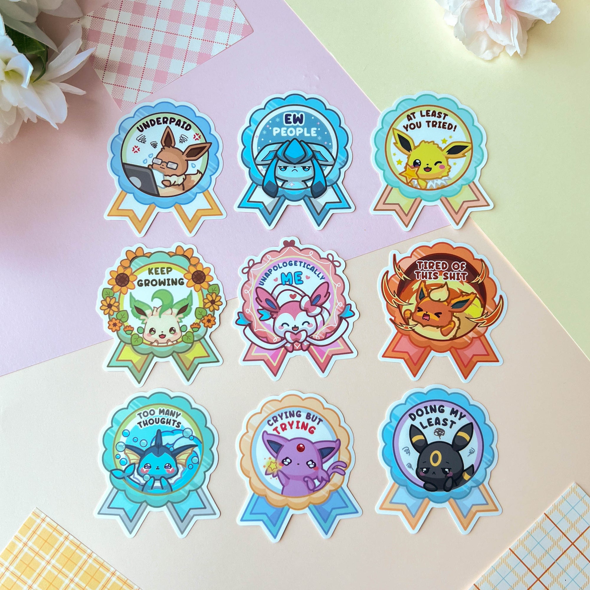 Crying But Trying Sticker