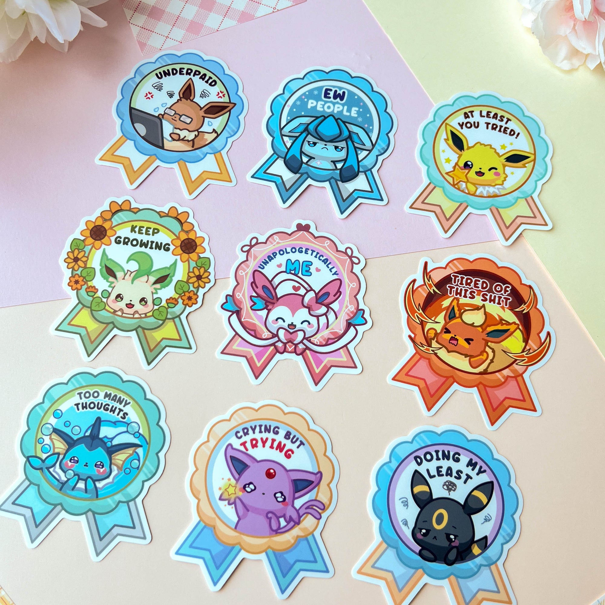 Crying But Trying Sticker