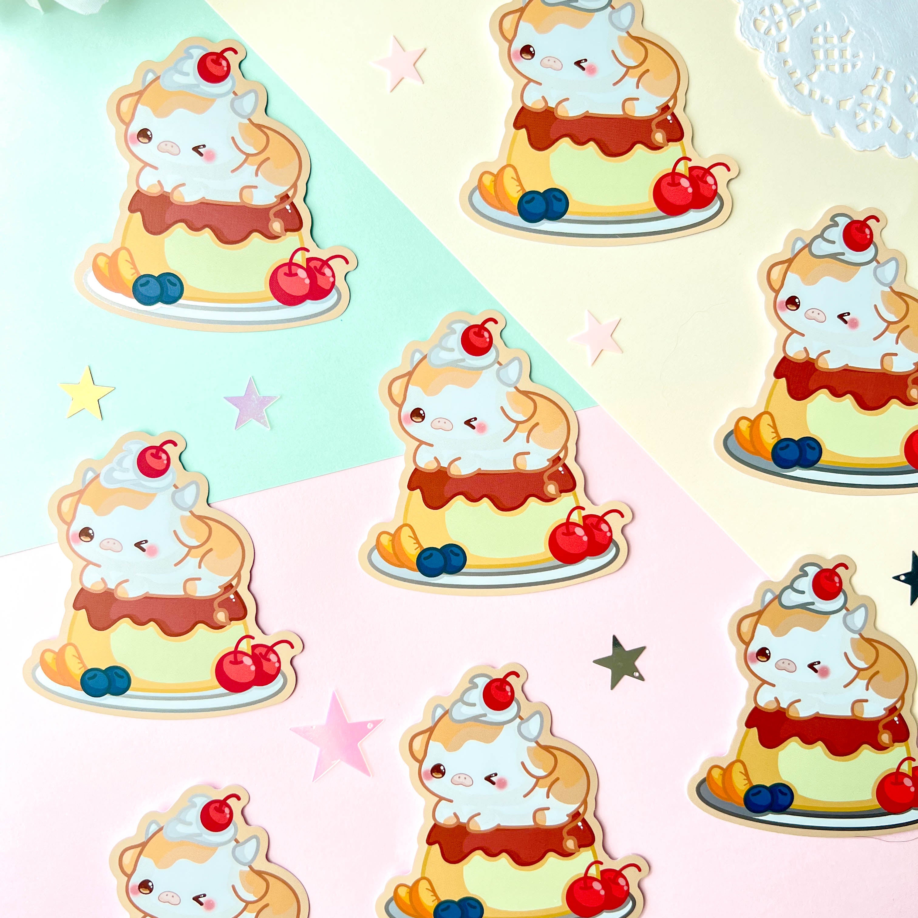 Caramel Pudding Sticker