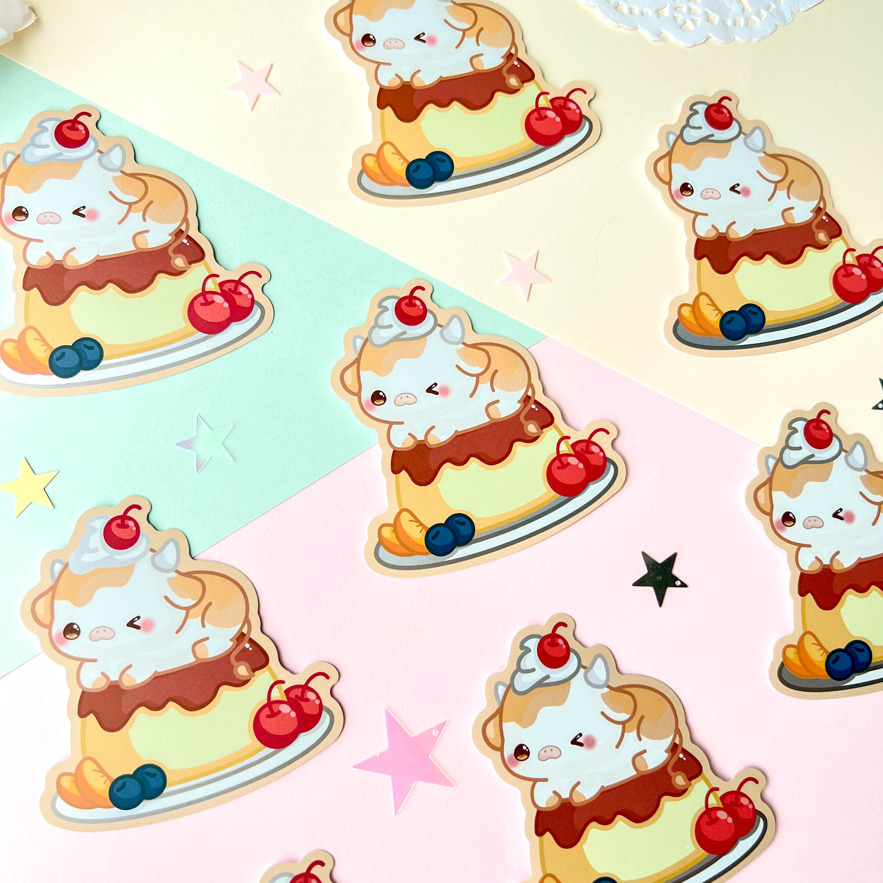 Caramel Pudding Sticker