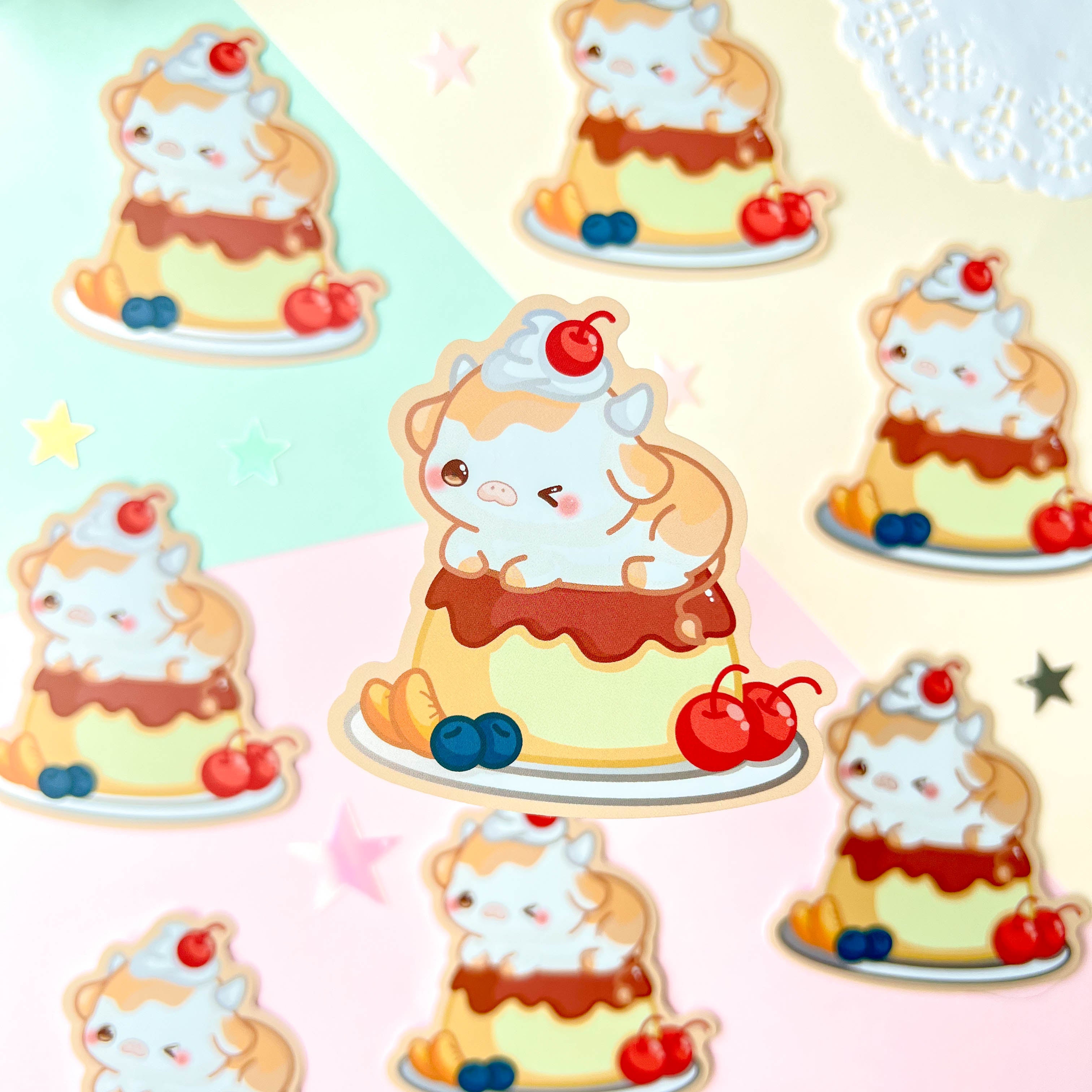 Caramel Pudding Sticker