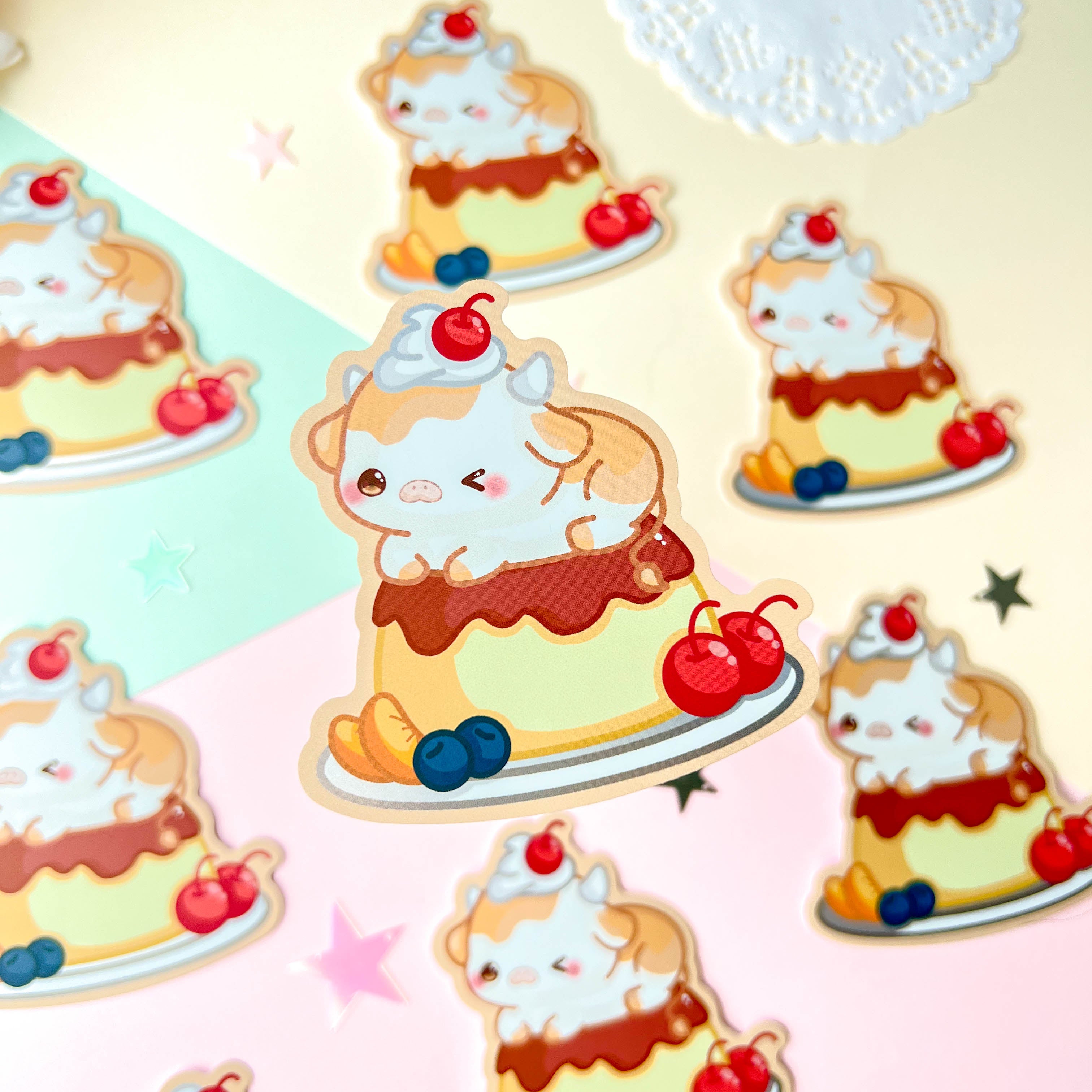 Caramel Pudding Sticker