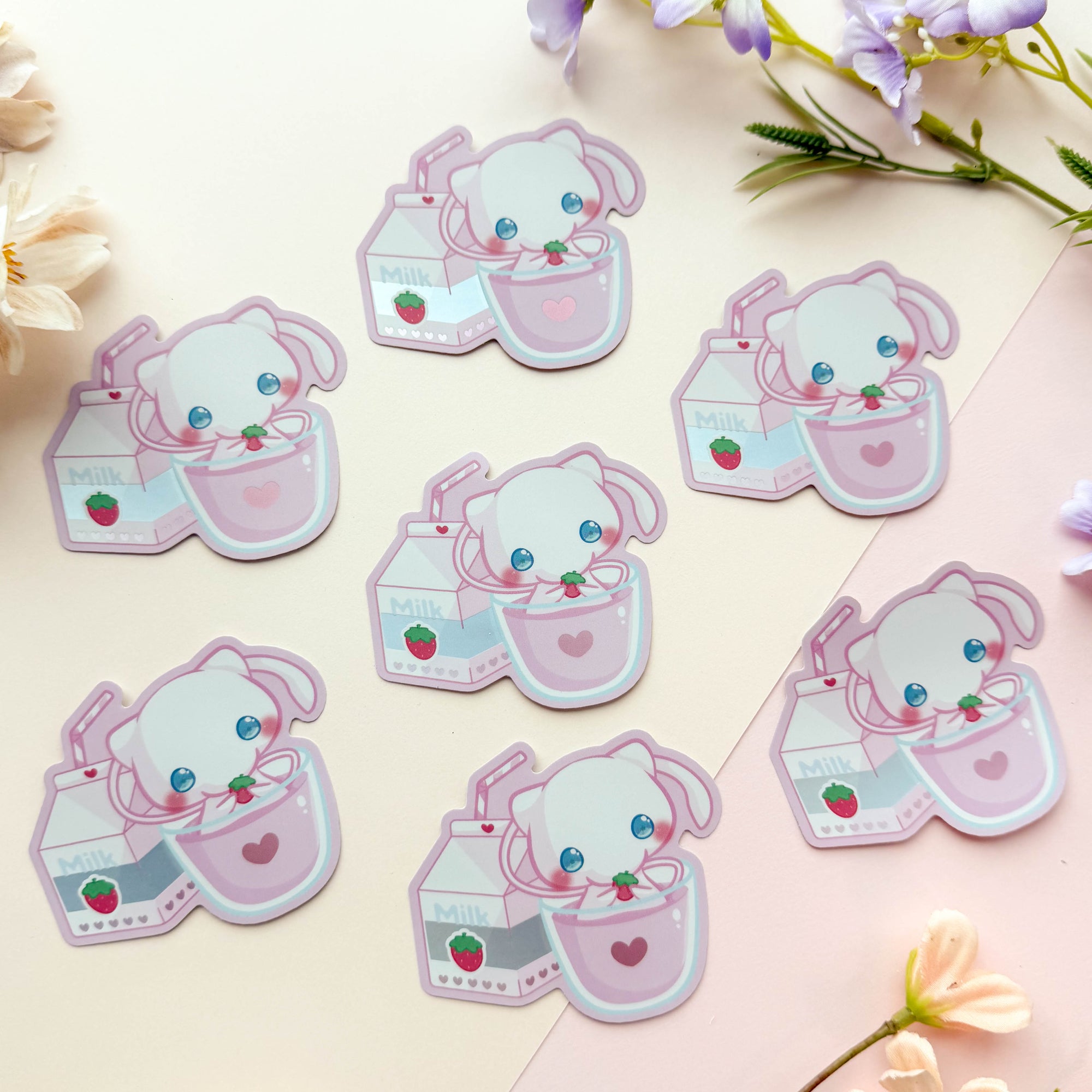 Strawberry Milk Mew Sticker