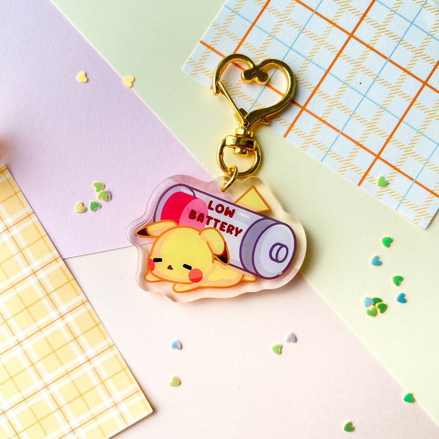 Low Battery Keychain