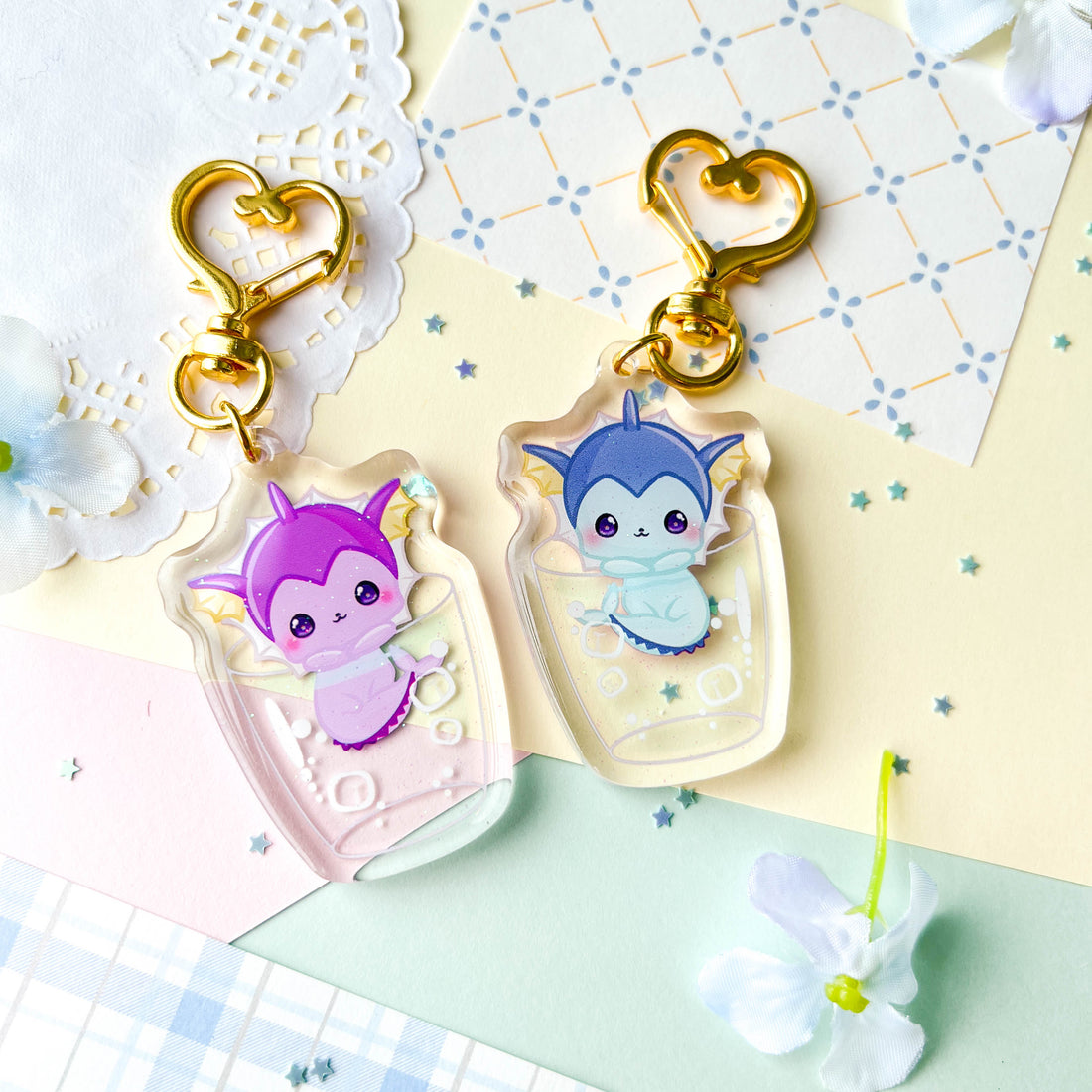 Vaporeon Iced Water Keychain