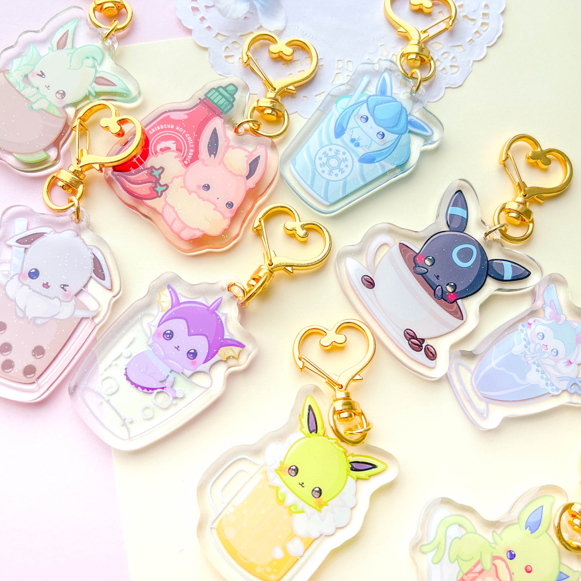 Espeon French Toast Keychain