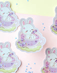 Lavender Bunny Sticker