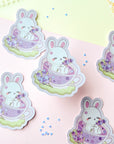 Lavender Bunny Sticker