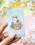 Lavender Bunny Pin