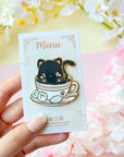 Black Cat Coffee Pin