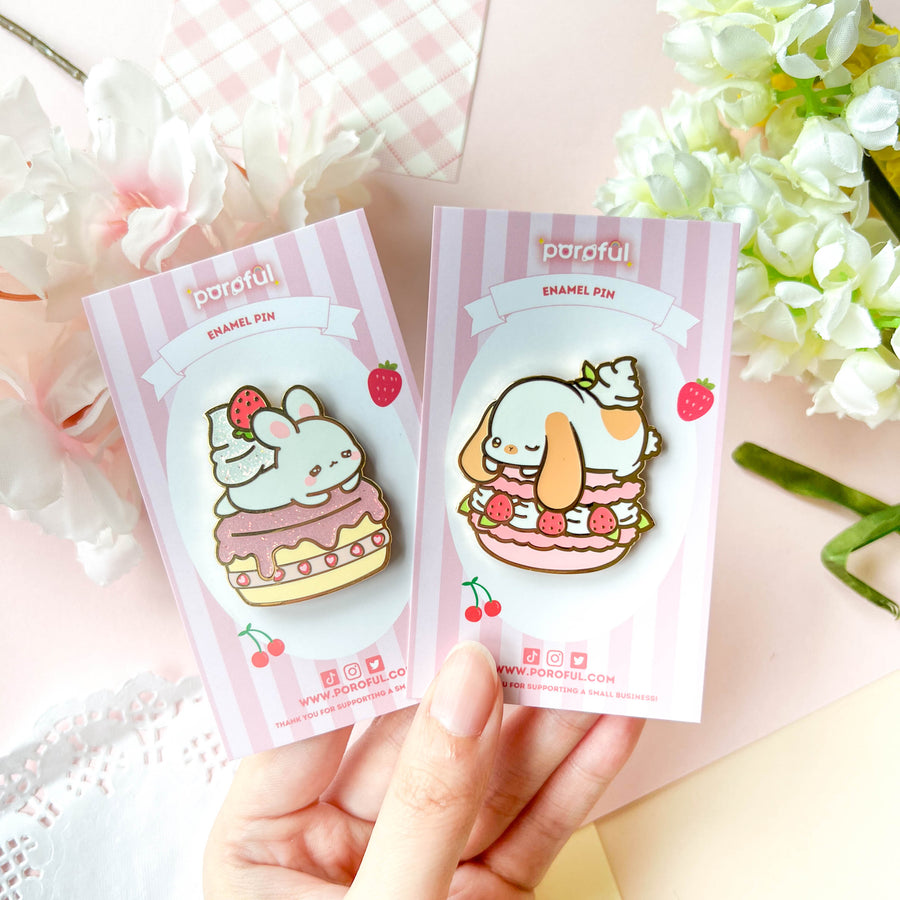 Lop Bunny Macaron Pin
