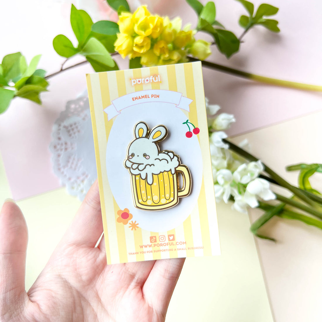 Bunny Hops Beer Pin