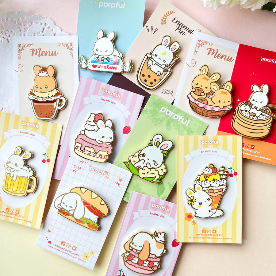 Pizza Bunny Pin