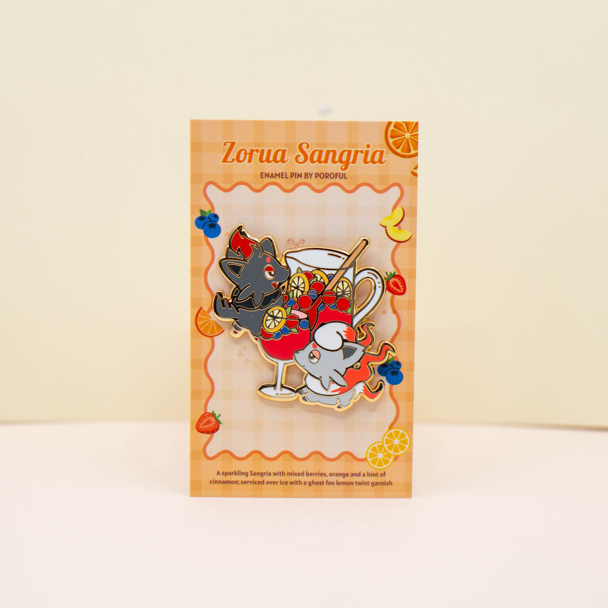 Zorua Sangria Pin