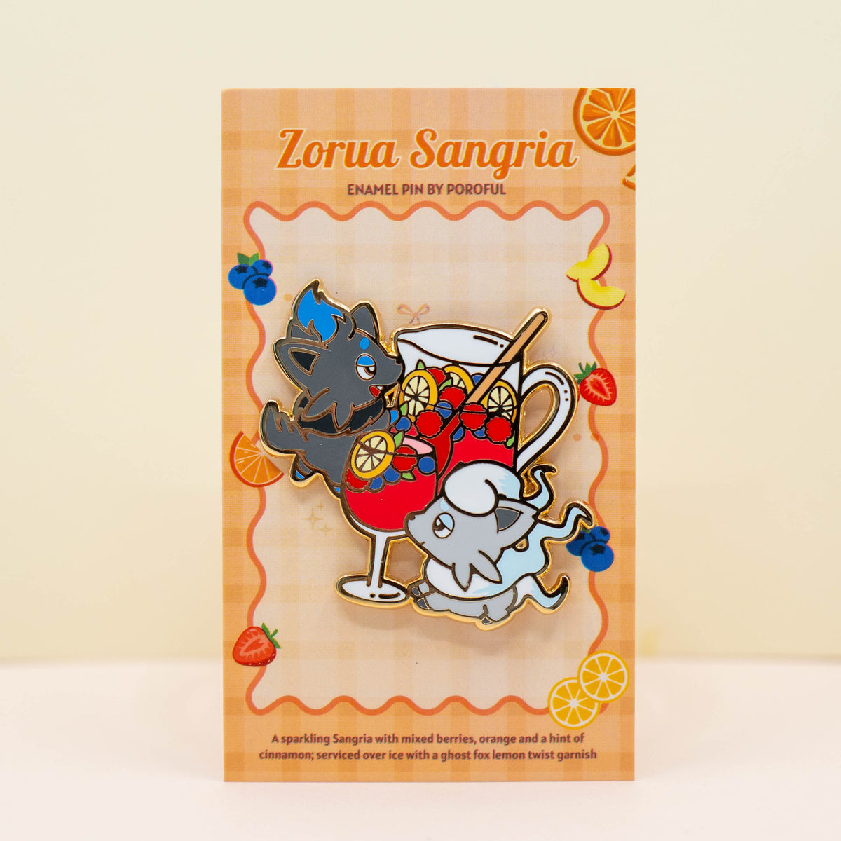 LIMITED SHINY* Zorua Sangria Pin