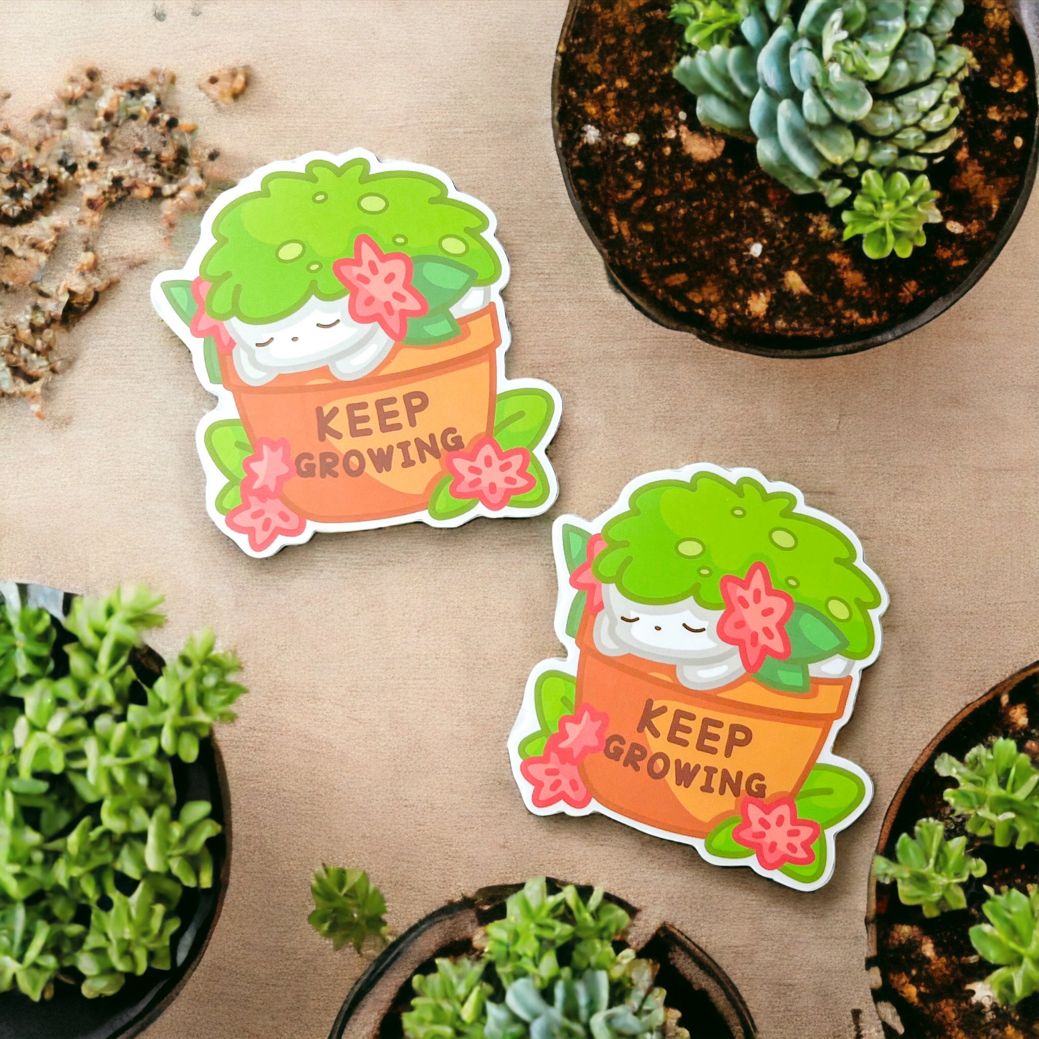 Shaymin &quot;Keep Growing&quot; Sticker (3&quot;)