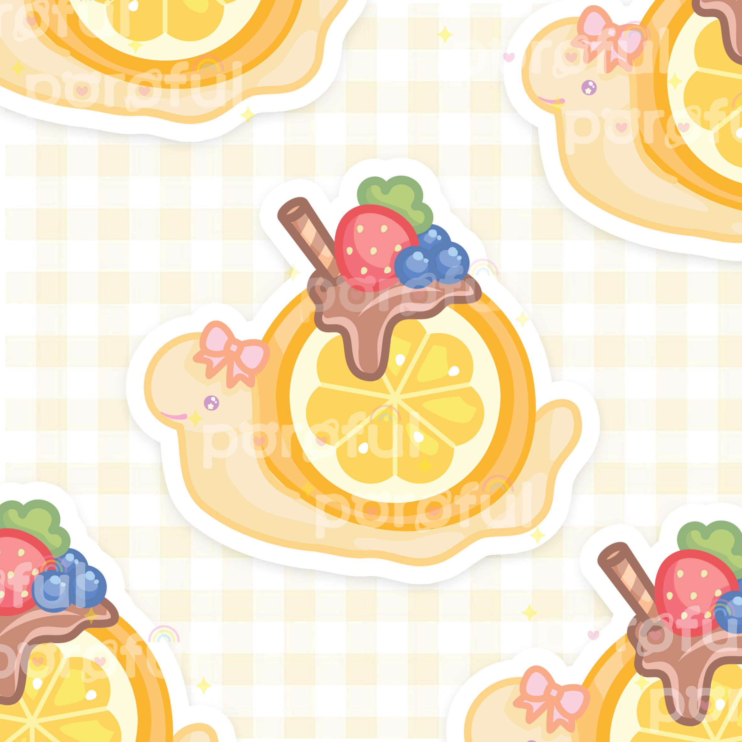 Lemon Snail Sticker (3&quot;)