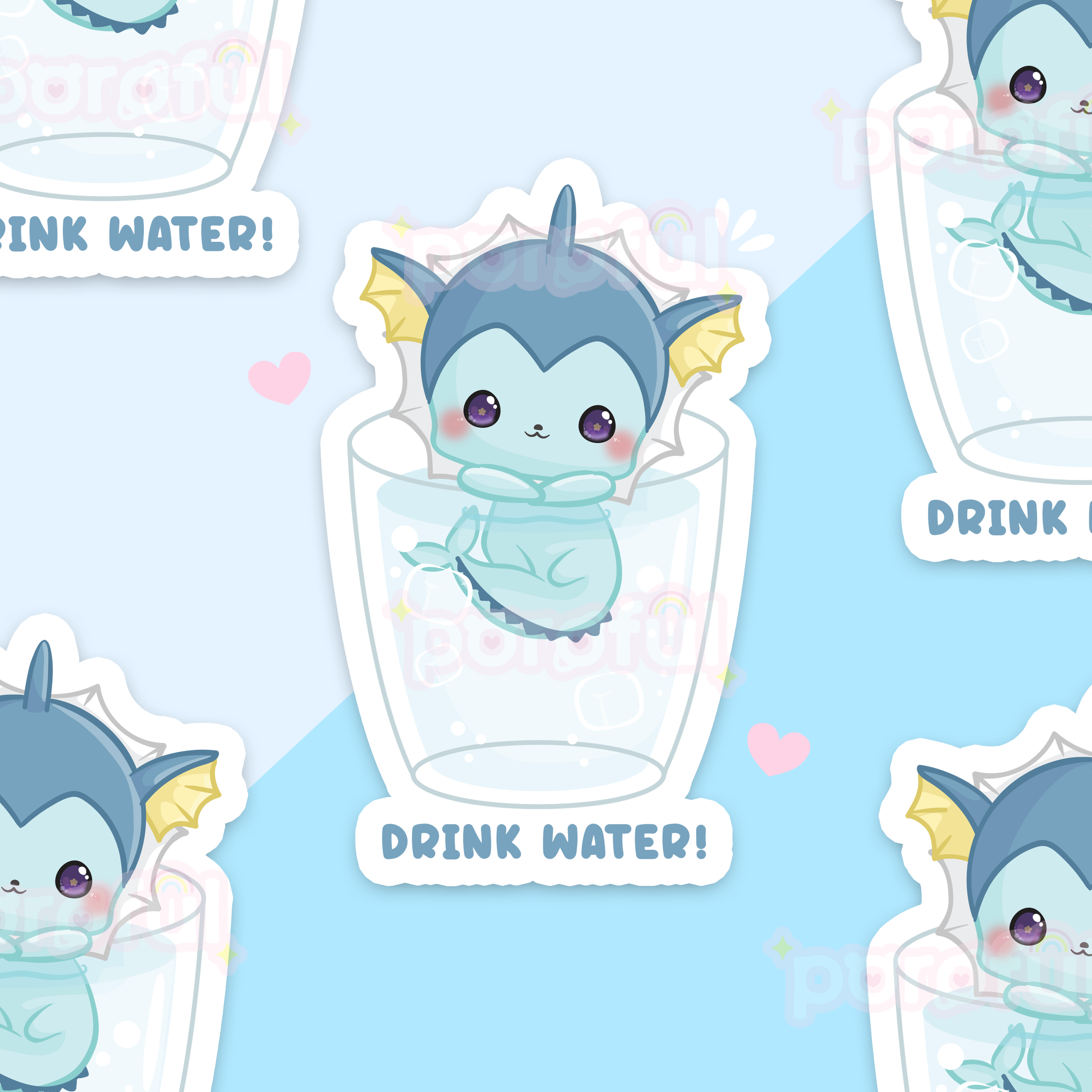 Drink Water Sticker