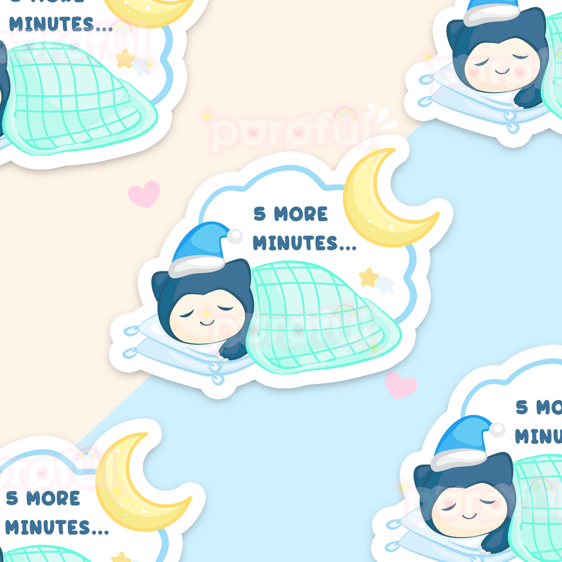 5 More Minutes Sticker