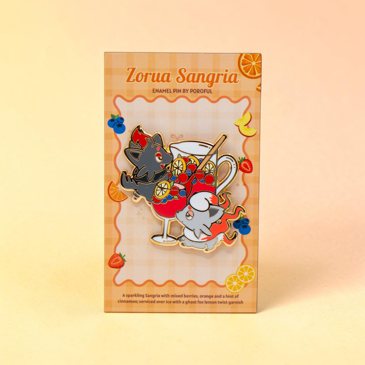 Zorua Sangria Pin