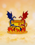 Flaming Dragons Pin