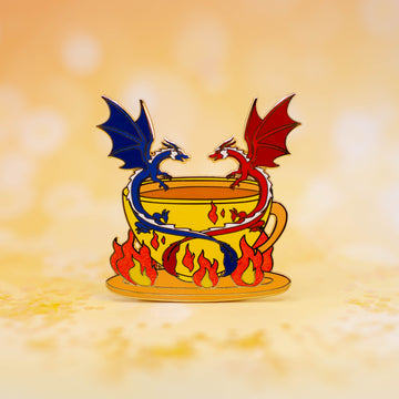 Flaming Dragons Pin