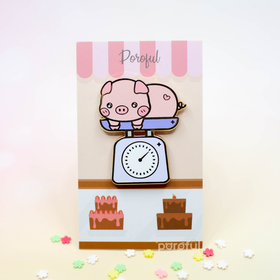 Cute Pig Cooking Scale Pin