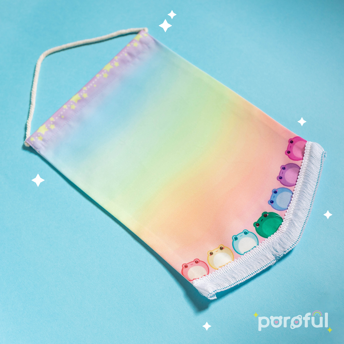 Rainbow Froggy Pennant
