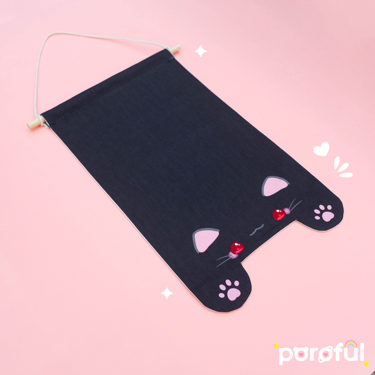 Black Cat Pin Banner (XL)