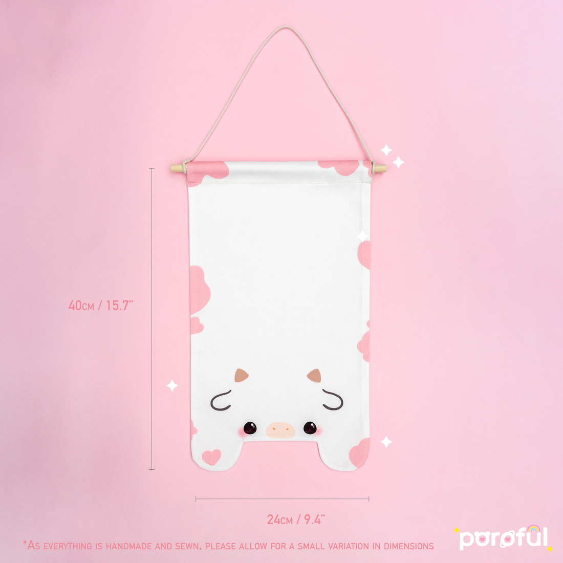 Strawberry Cow Pin Banner (XL)
