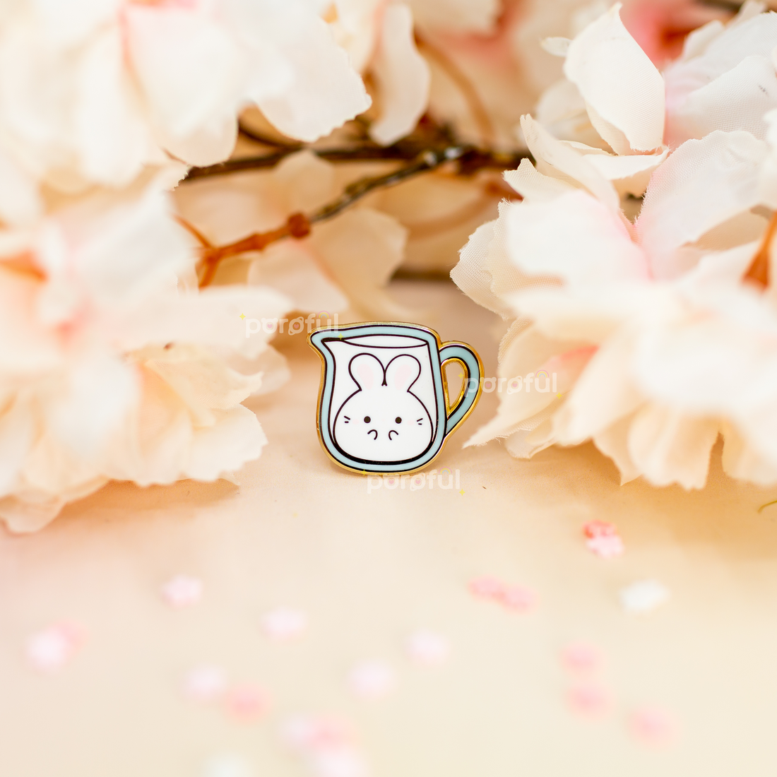 Mini Pin: Milk Jar Bunny
