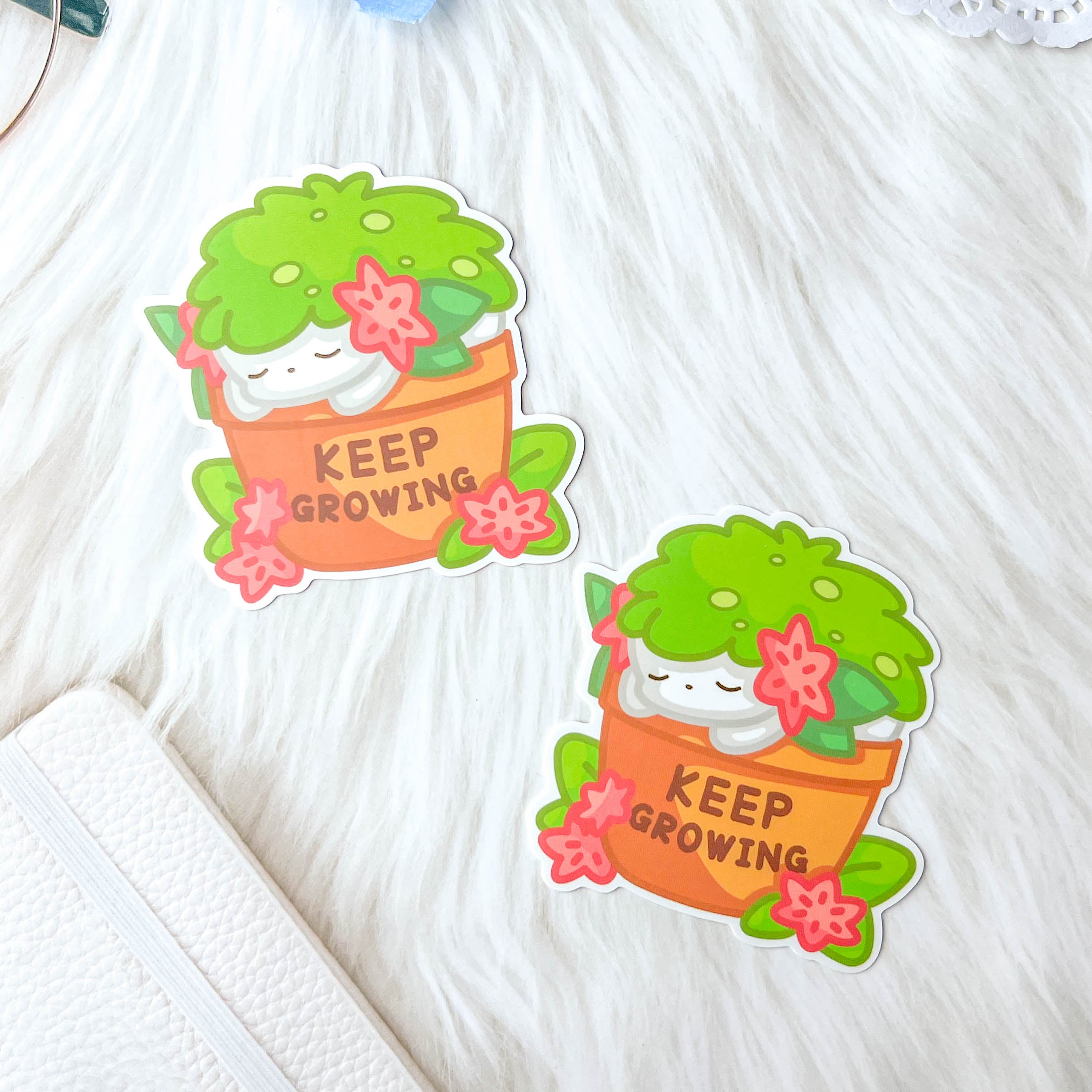 Shaymin &quot;Keep Growing&quot; Sticker (3&quot;)
