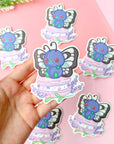 Butterfly Macaron Sticker (3")