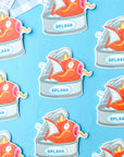 Canned Fish Vinyl Sticker (3")