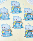 Not Today Laundry Cat Sticker (3")